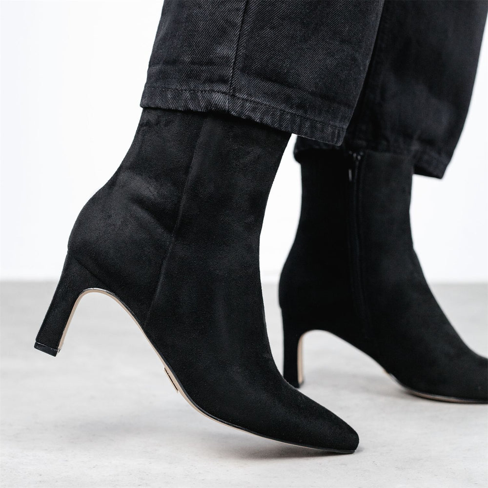 Opalia Black Alcantara Alcantara Boots