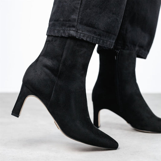 Opalia Black Alcantara Alcantara Boots