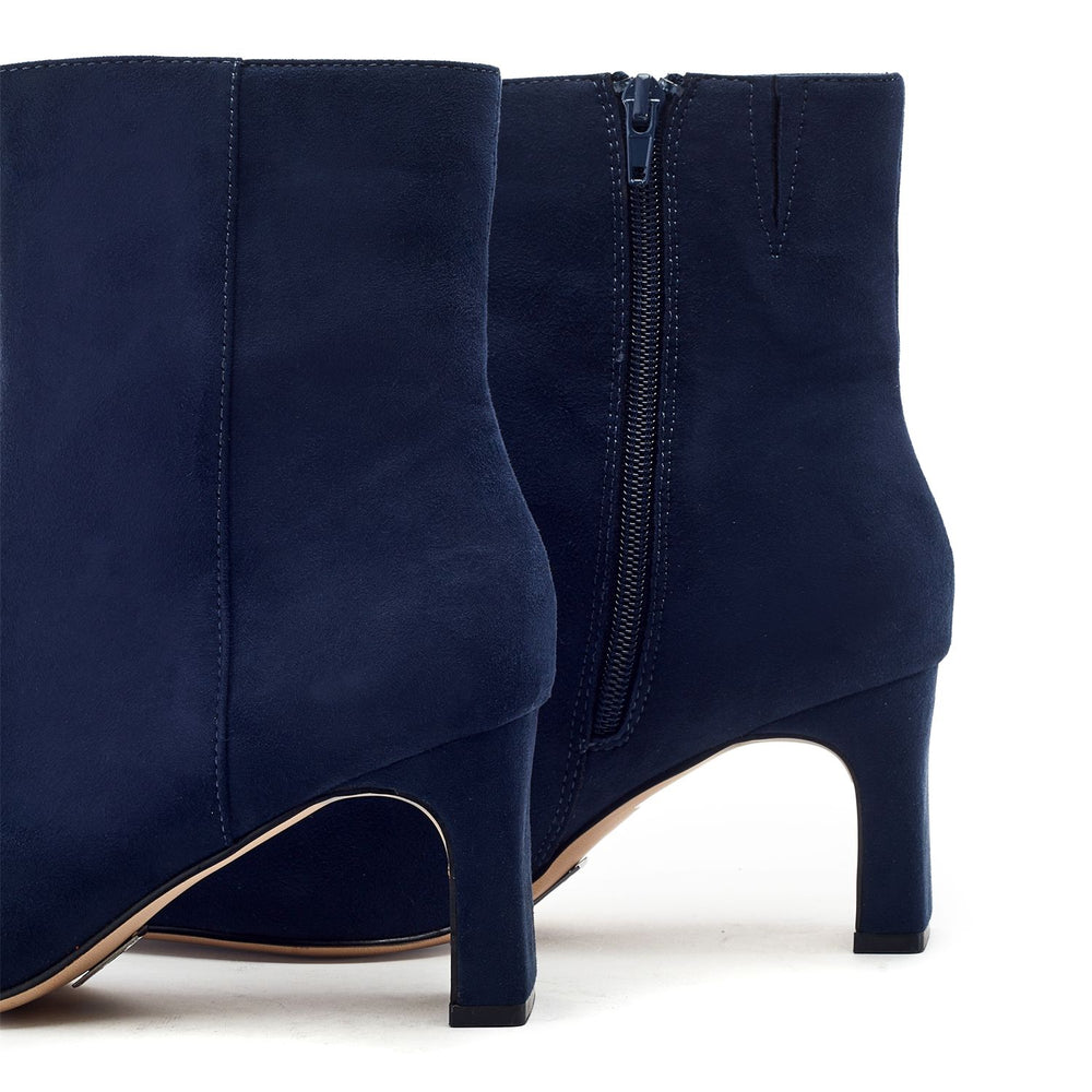 Opalia Navy Alcantara Boots