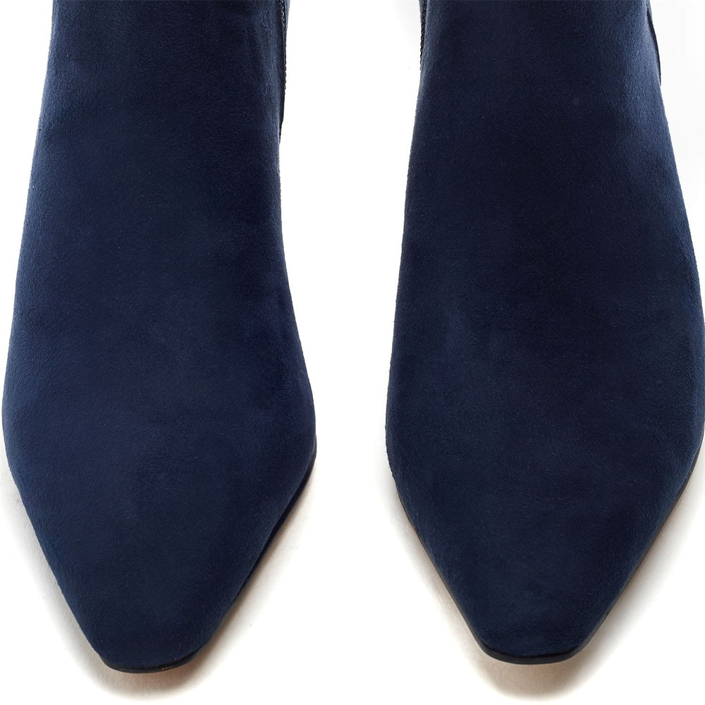Opalia Navy Alcantara Boots