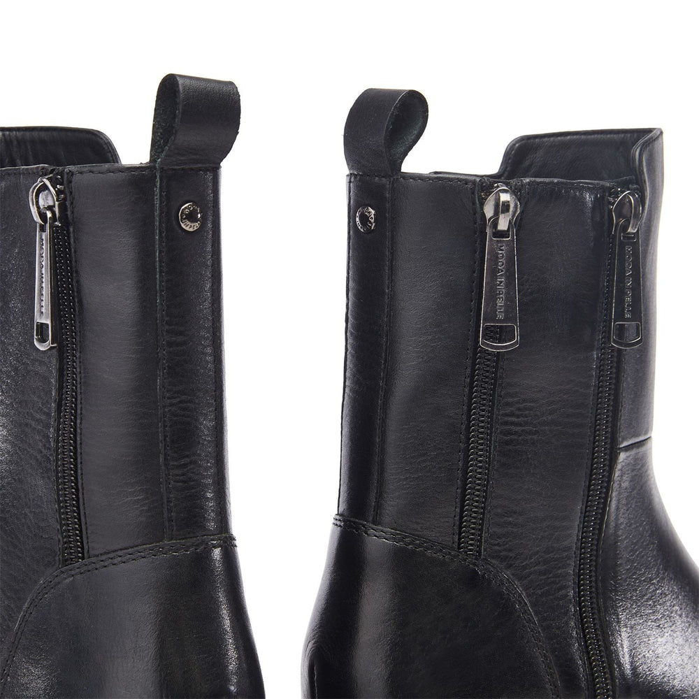 Opaline Black Leather Boots