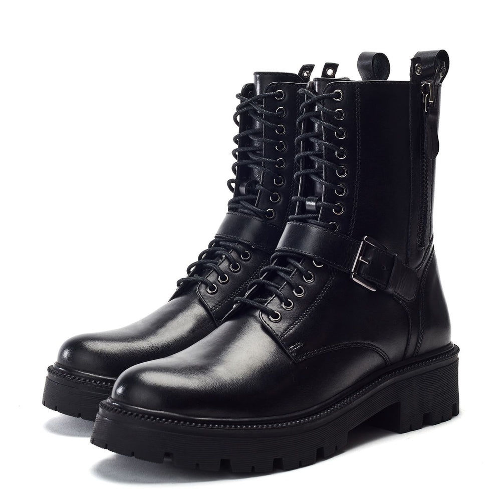 Opriha Black Leather Boots