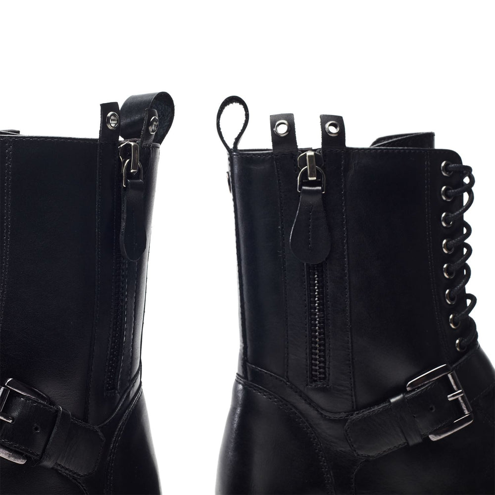 Opriha Black Leather Boots