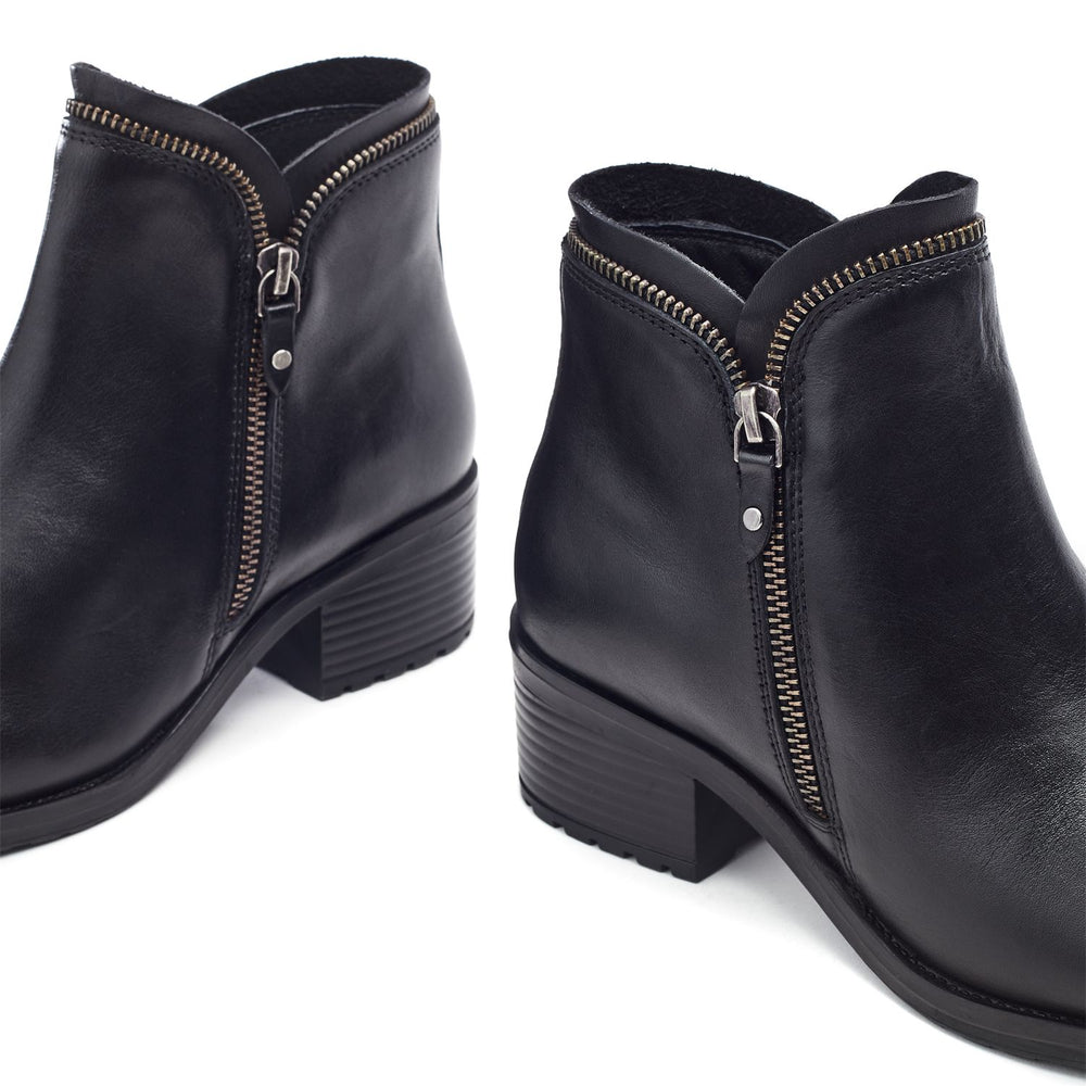 Opulent Black Leather Boots