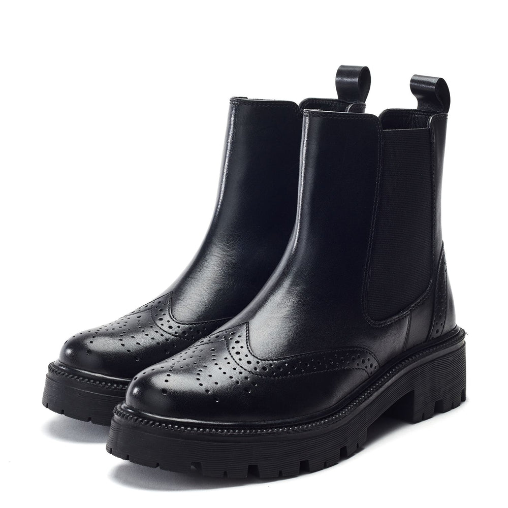 Ordenia Black Leather Boots