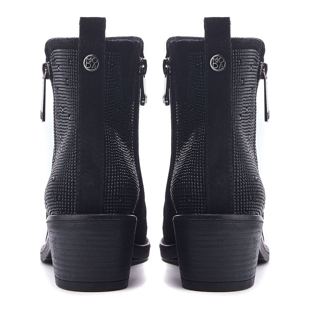 Oriane Black Suede Boots