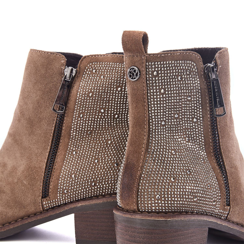 Oriane Dark Brown Suede Boots