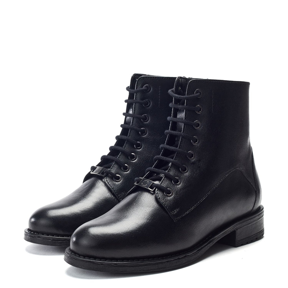 Oriela Black Leather Boots