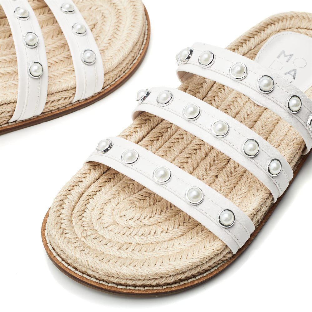 Orilla White Porvair Sandals