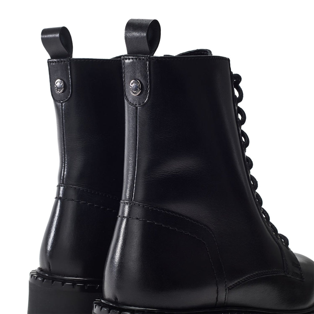 Orralie Black Leather Boots