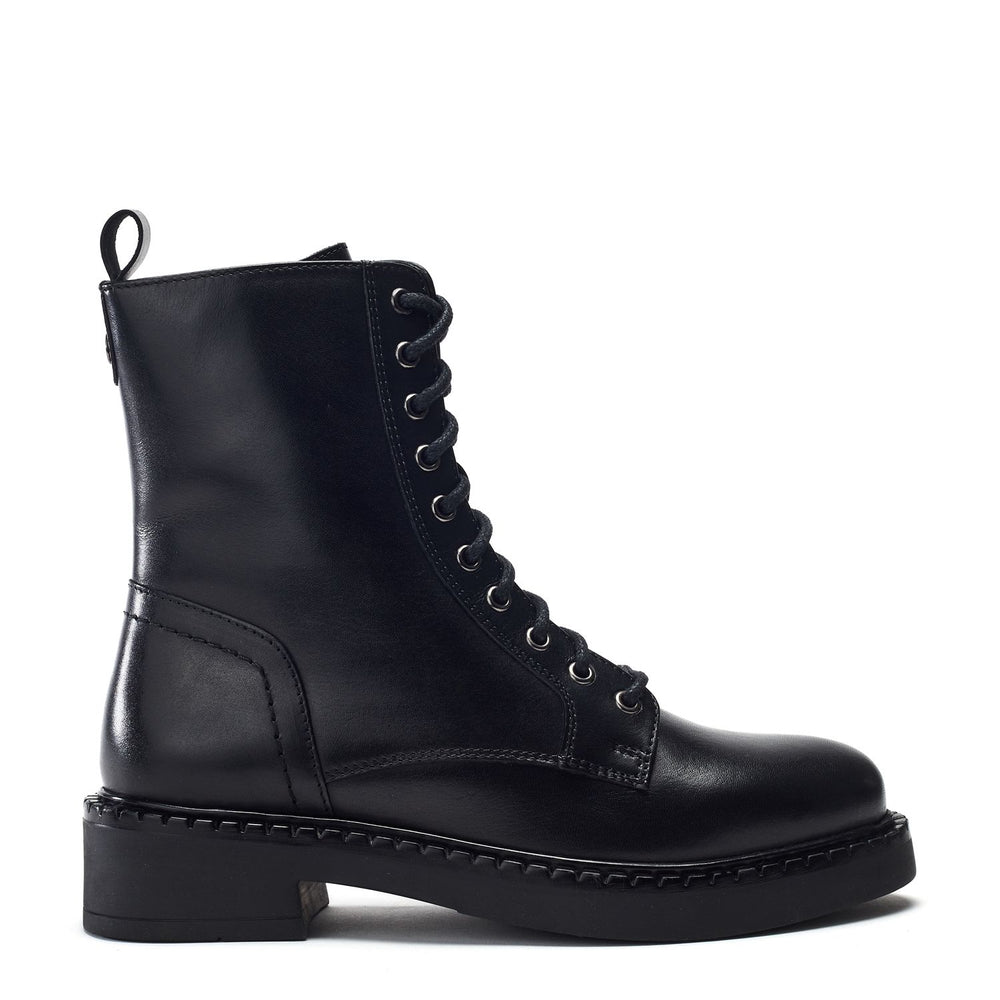 Orralie Black Leather Boots