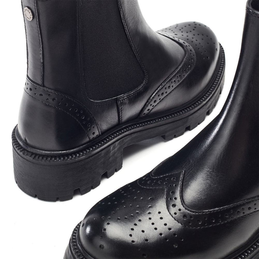 Orraya Black Leather Boots