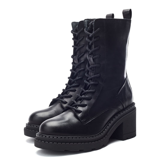 Orrena Black Leather Boots