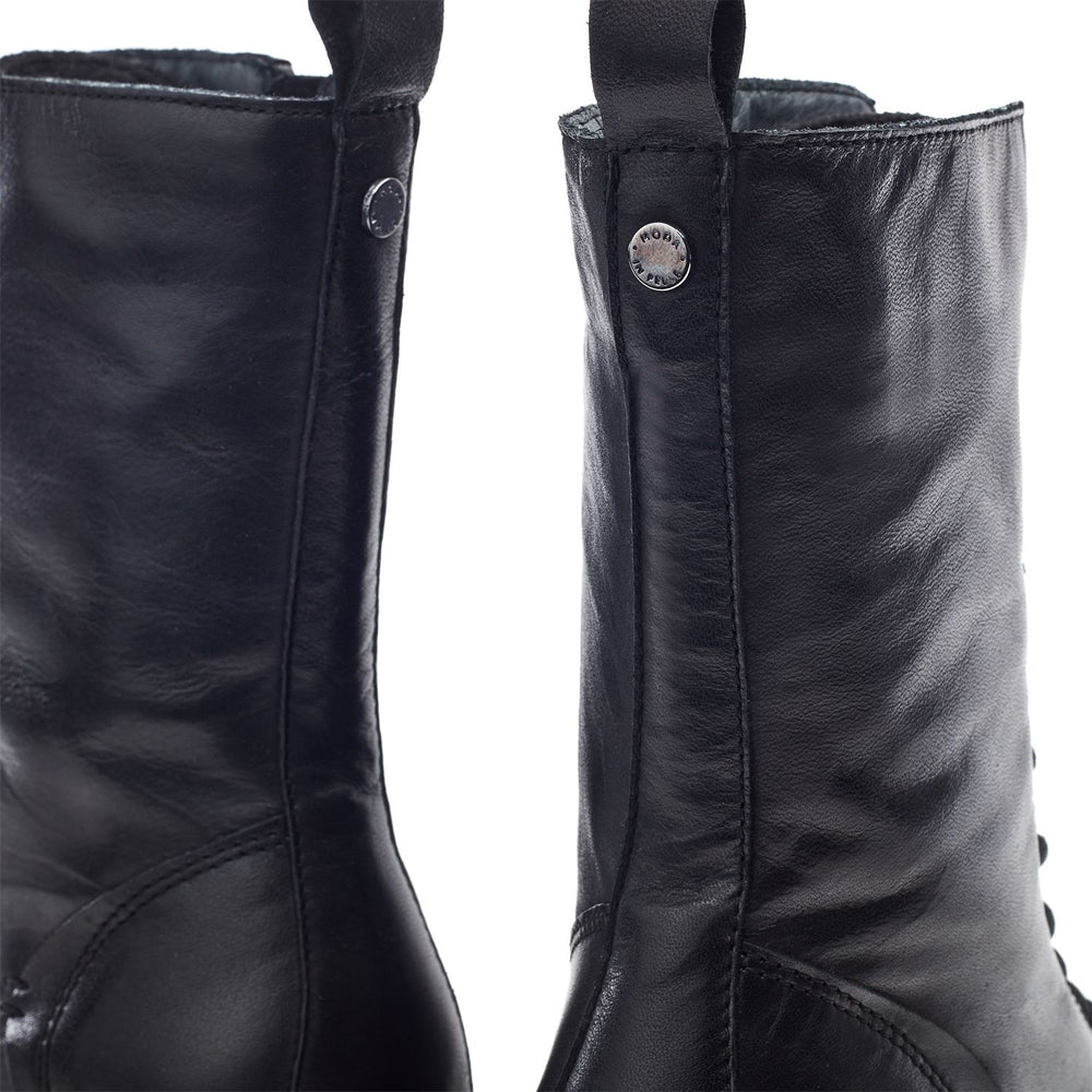 Orrena Black Leather Boots