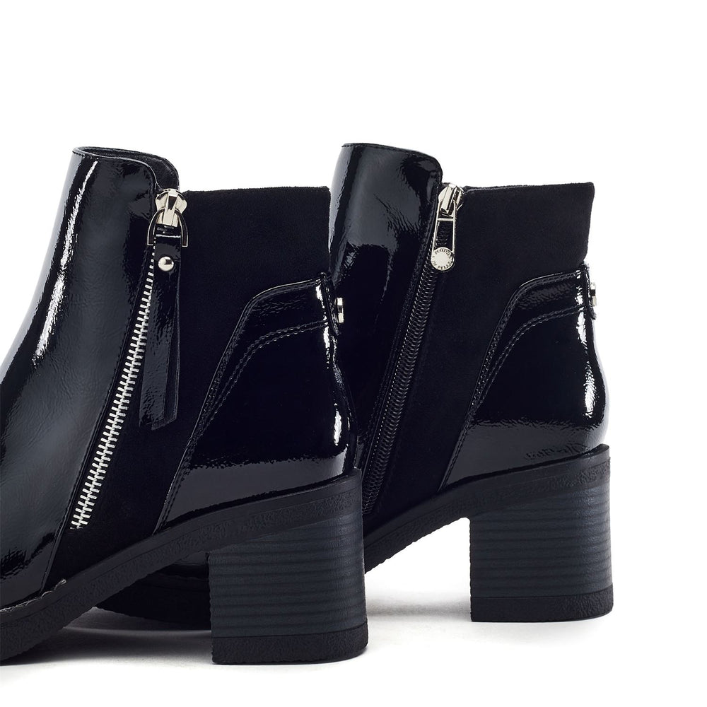 Orriena Black Patent Boots