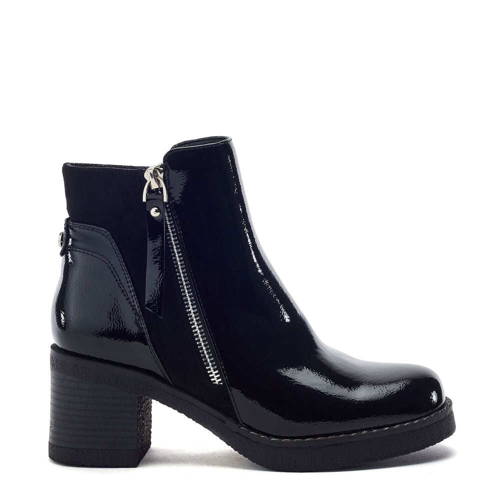 Orriena Black Patent Boots