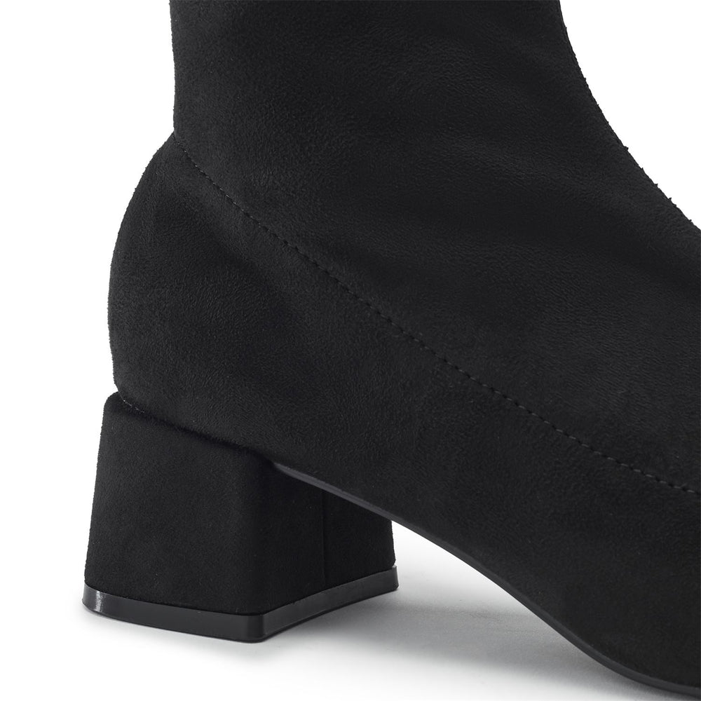 Osoku Black Alcantara Alcantara Boots