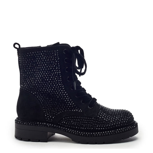 Osric Black Alcantara Boots