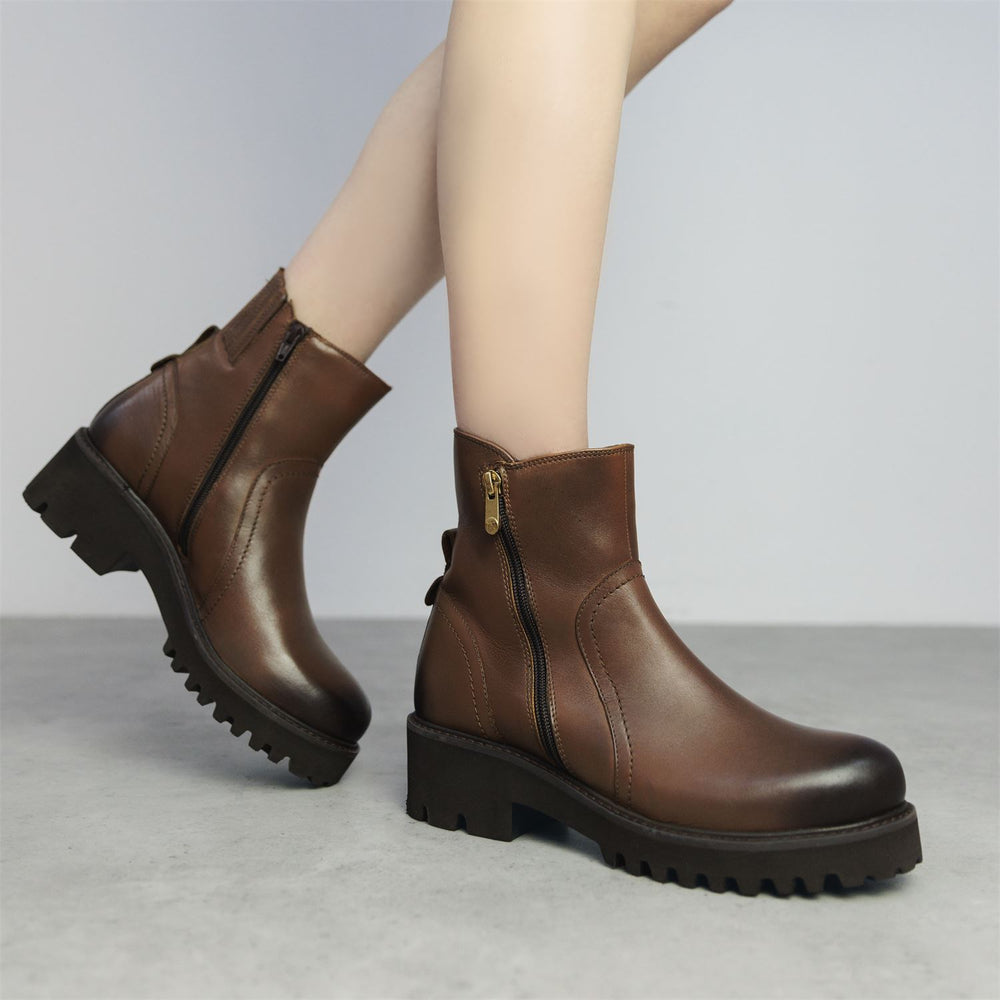 Oster Tan Leather Boots