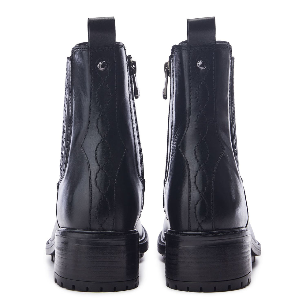 Ostyn Black Leather Boots