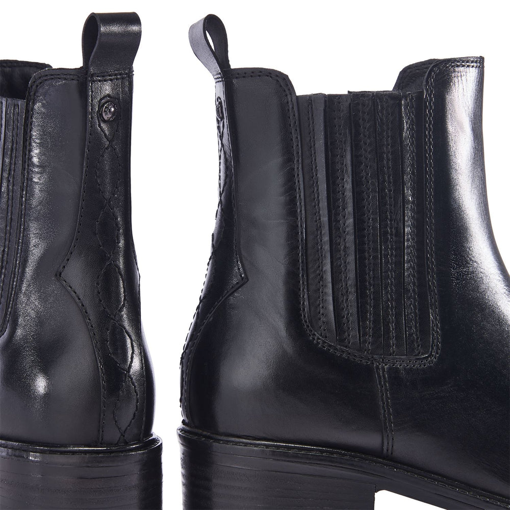 Ostyn Black Leather Boots