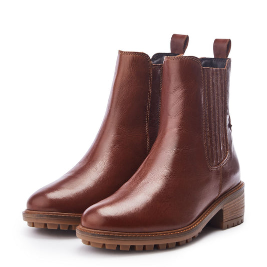 Ostyn Tan Leather Boots