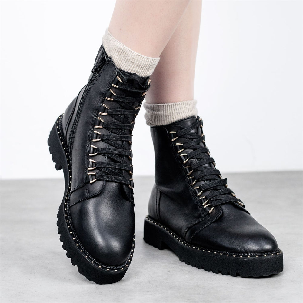 Otabi Black Leather Boots