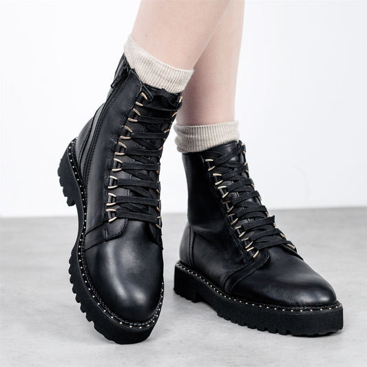 Otabi Black Leather Boots