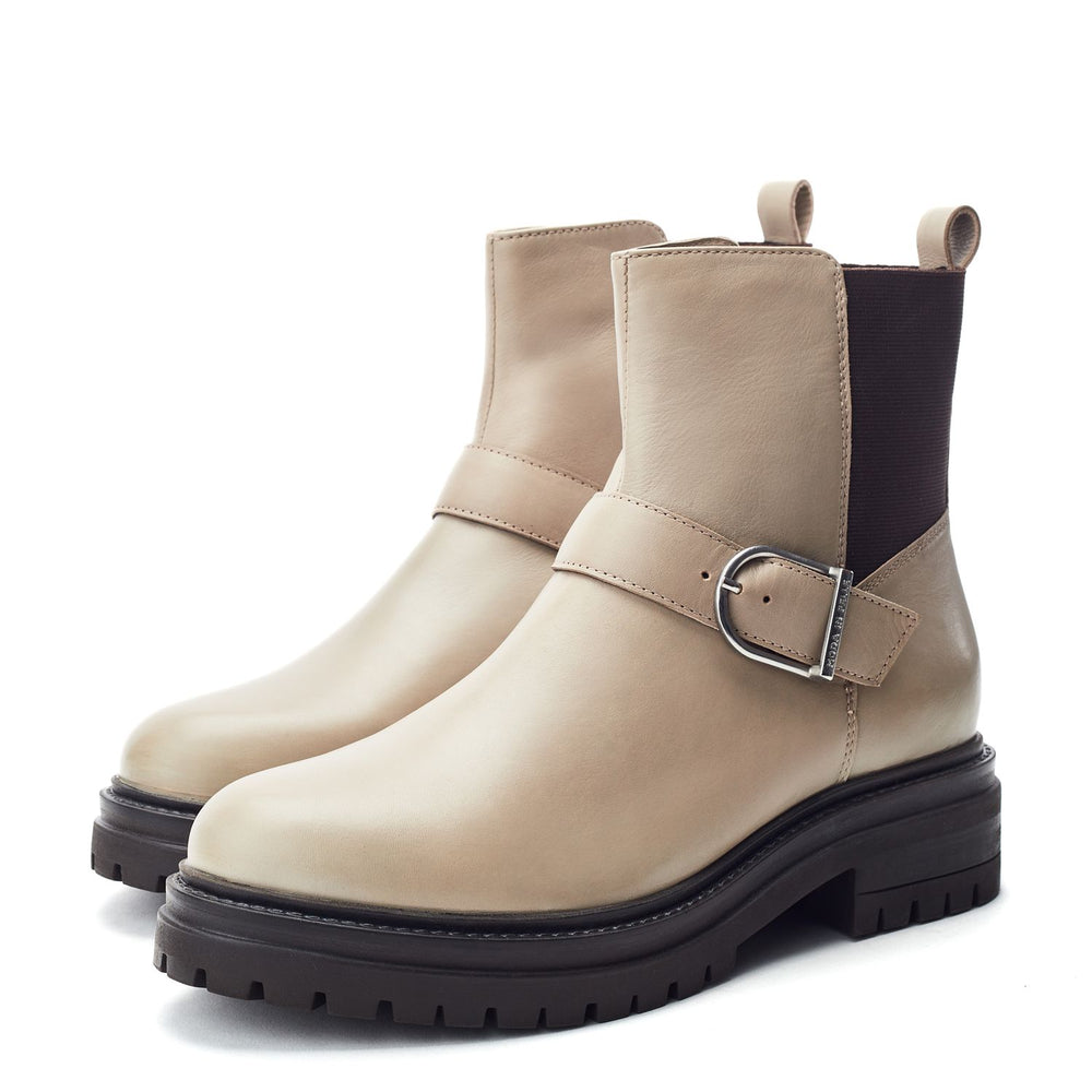Othelia Stone Leather Boots