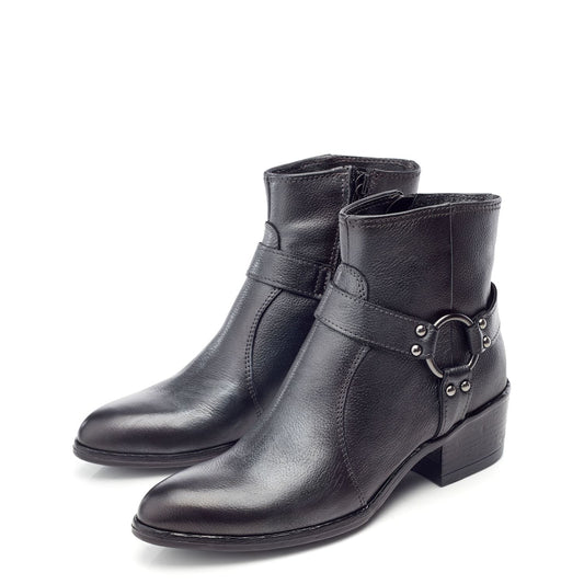 Otta Dark Pewter Leather Boots