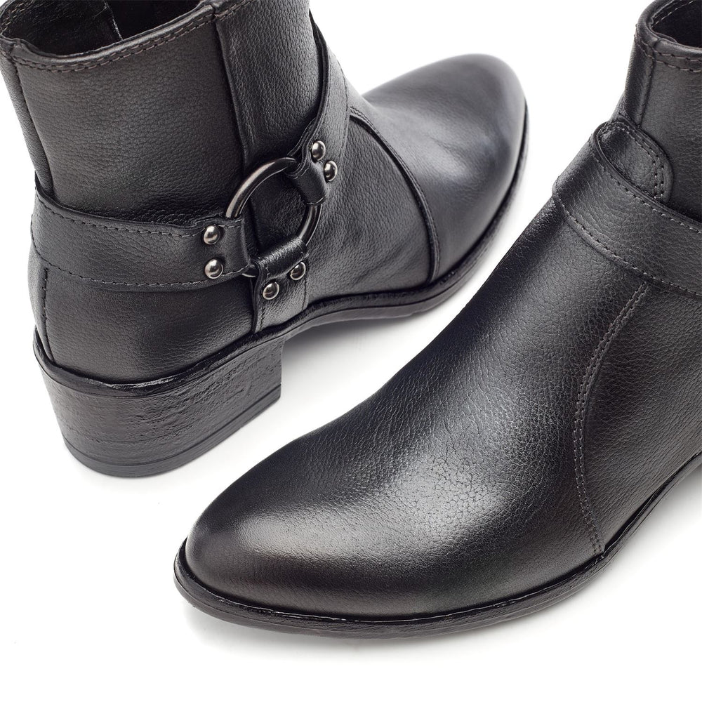 Otta Dark Pewter Leather Boots