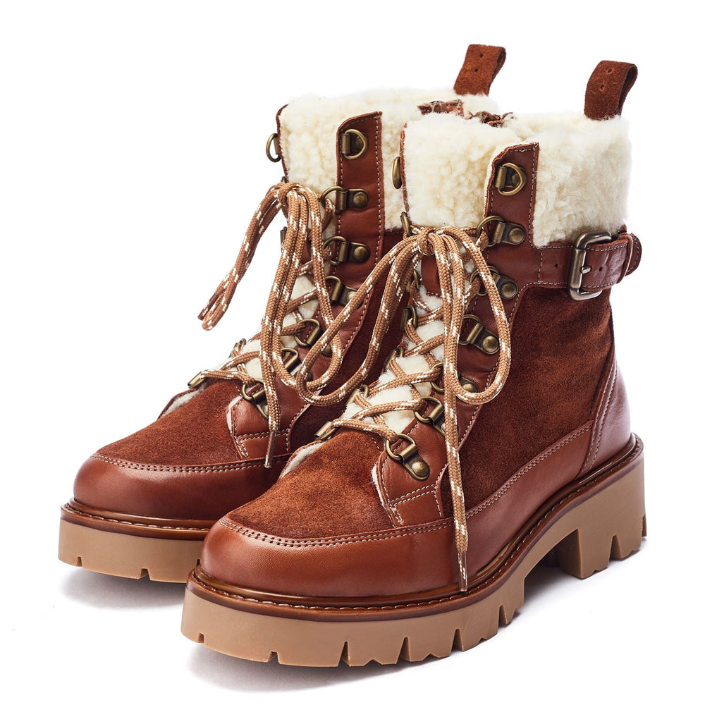 Ottavia Tan Leather Boots