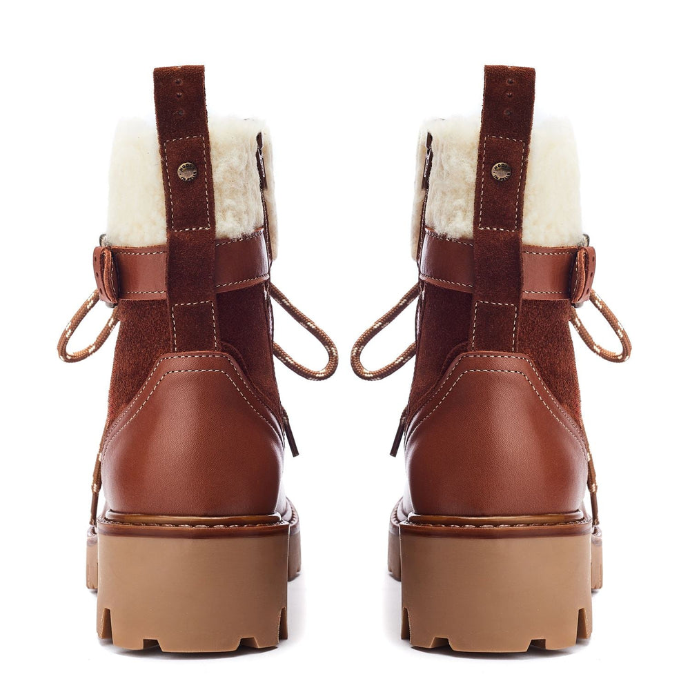 Ottavia Tan Leather Boots