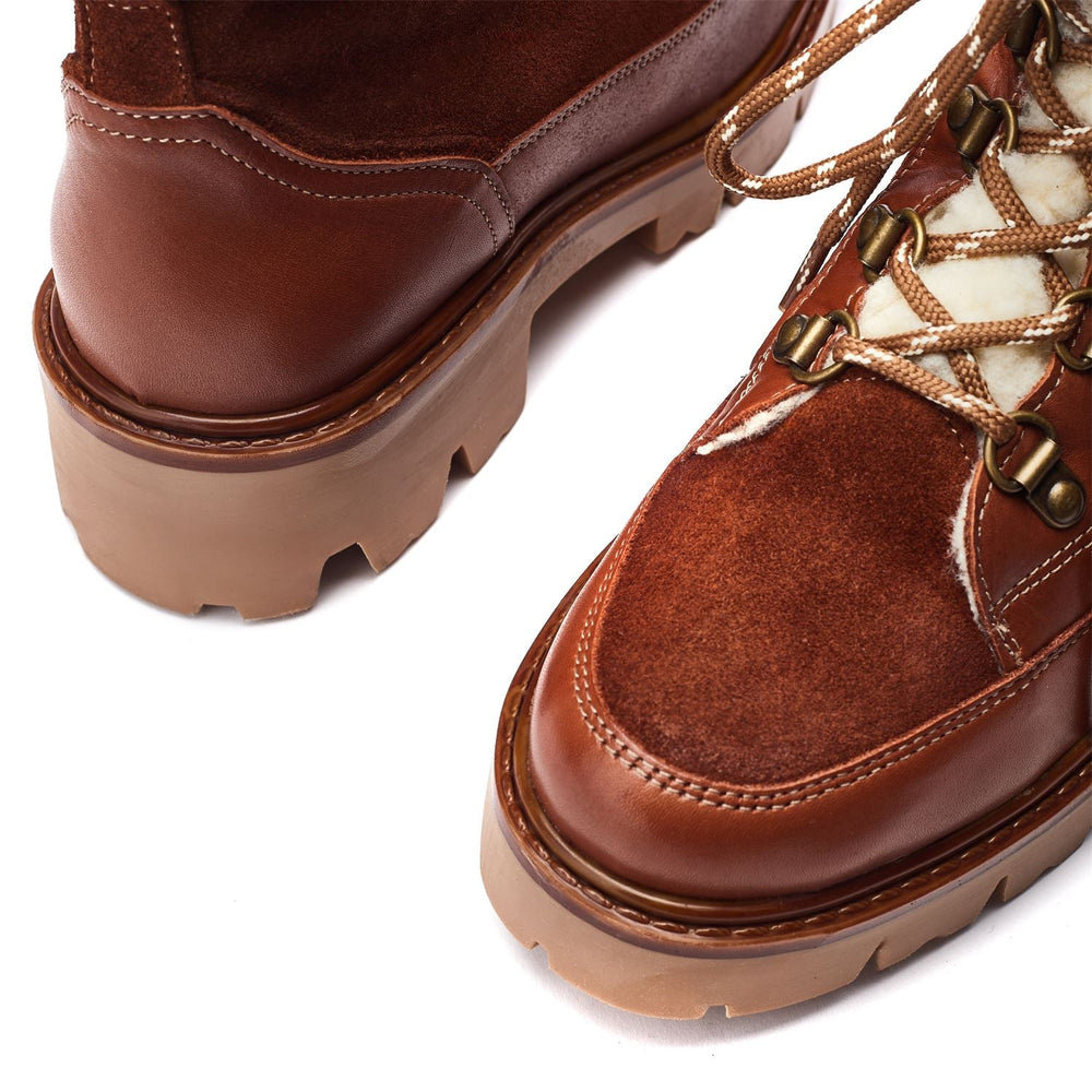 Ottavia Tan Leather Boots