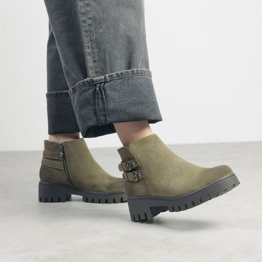 Ovah Khaki Suede Boots