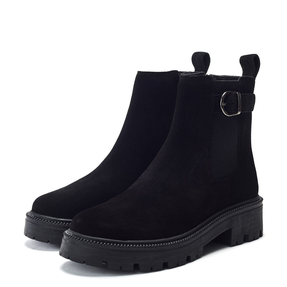 Ovalie Black Suede Boots