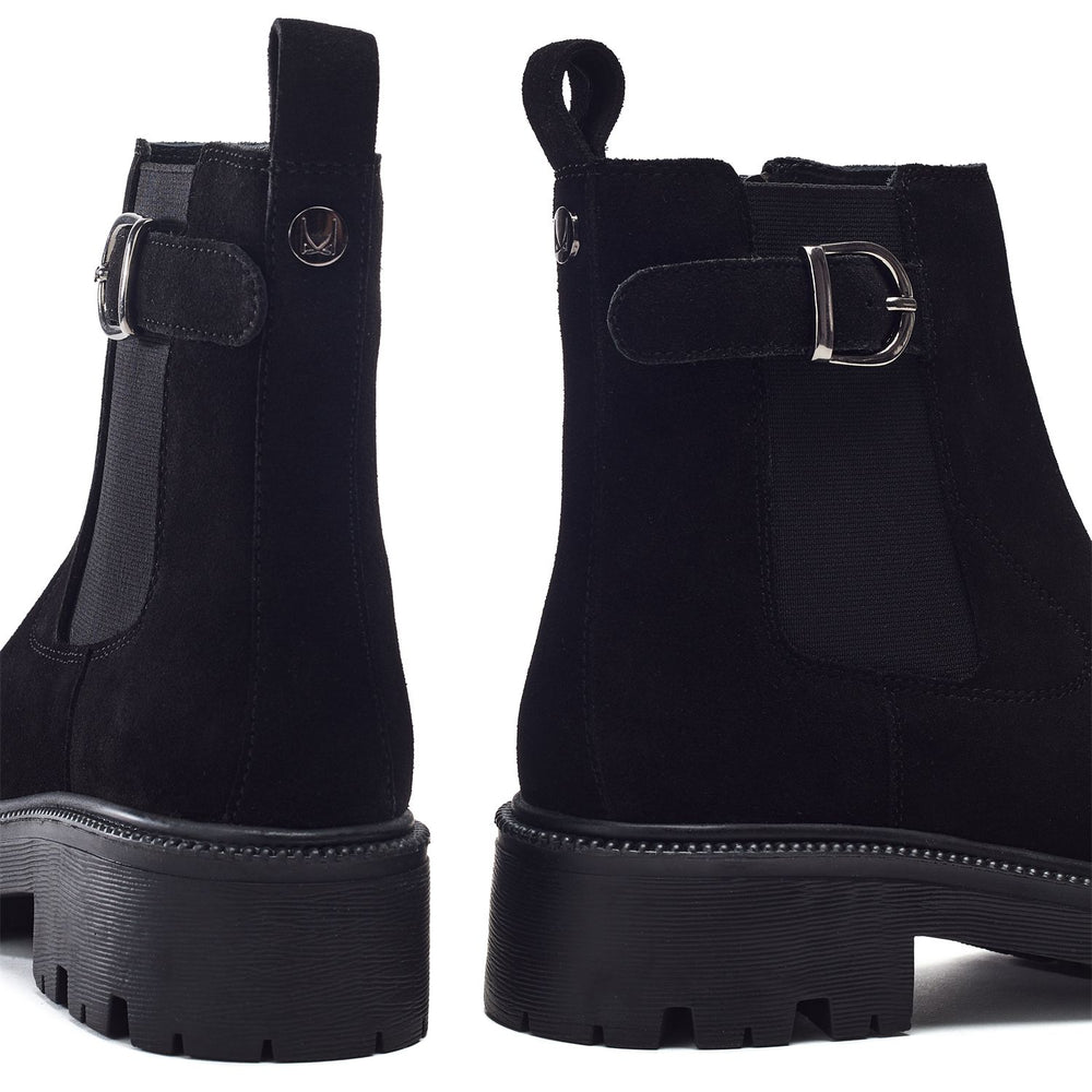 Ovalie Black Suede Boots