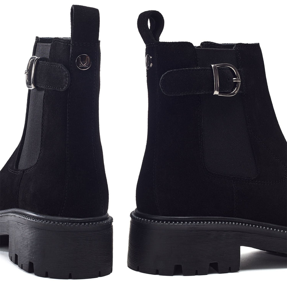Ovalie Black Suede Boots