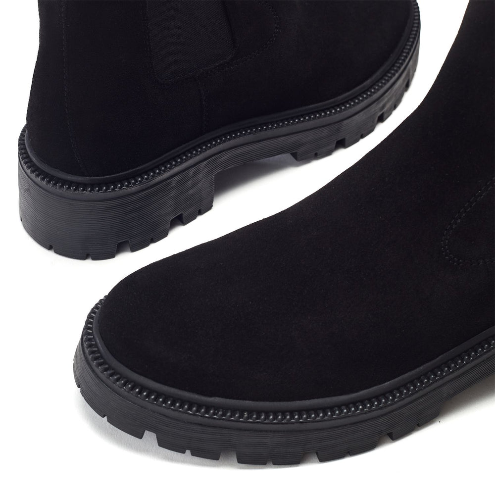 Ovalie Black Suede Boots
