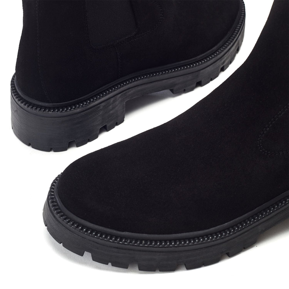 Ovalie Black Suede Boots