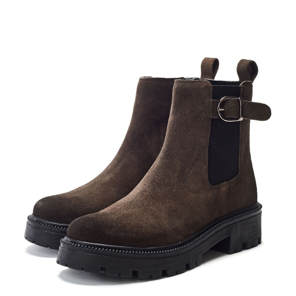Ovalie Taupe Suede Boots
