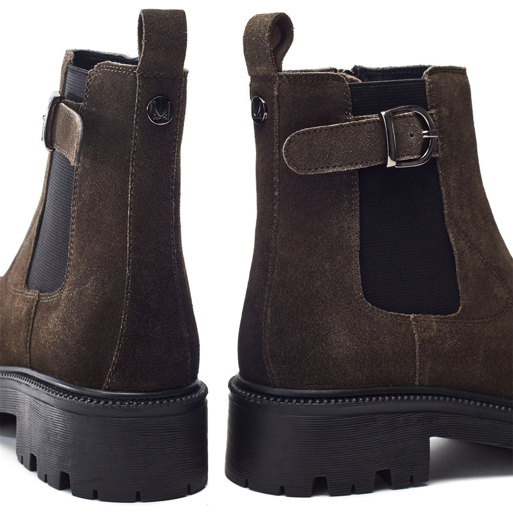 Ovalie Taupe Suede Boots