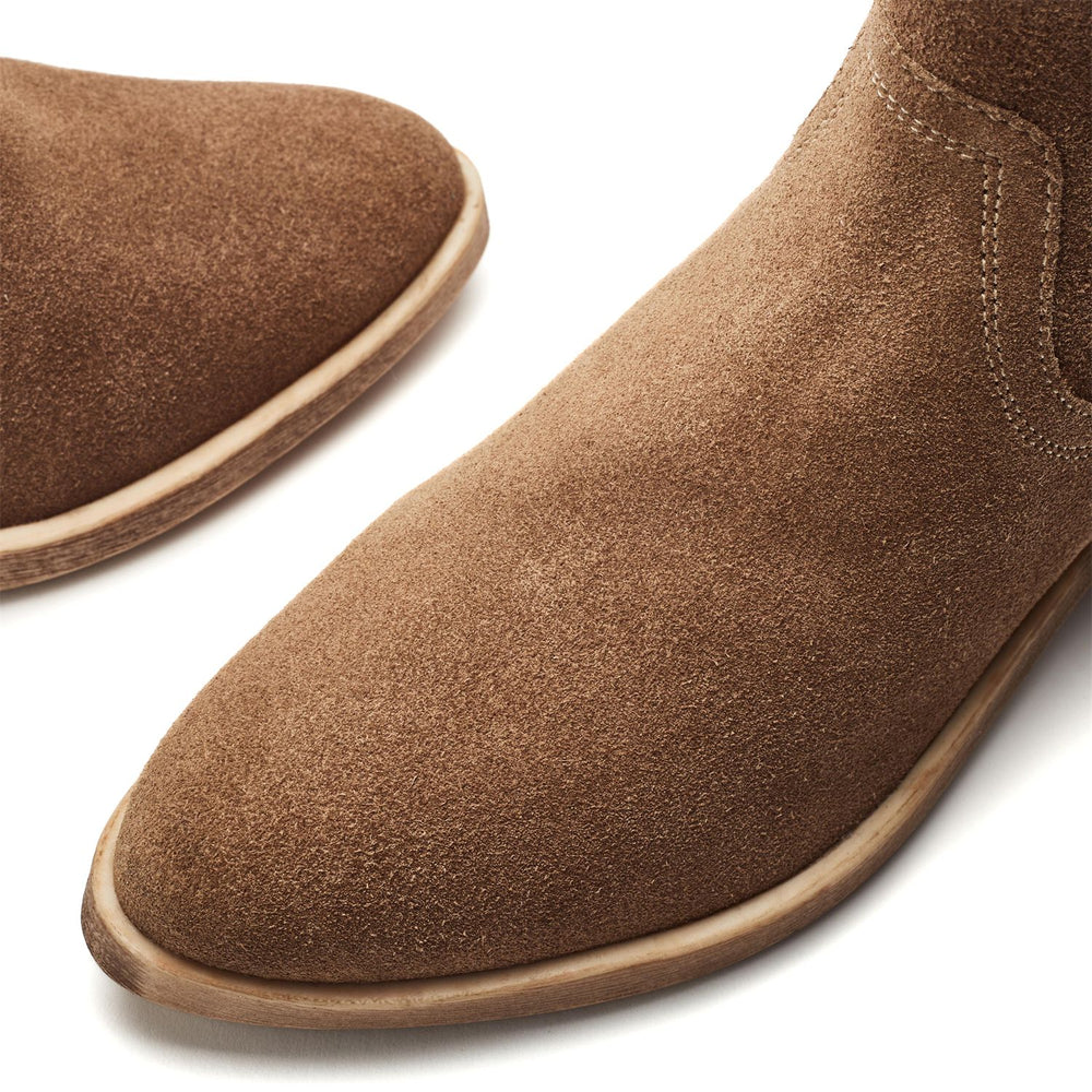 Ovaline Beige Suede Boots