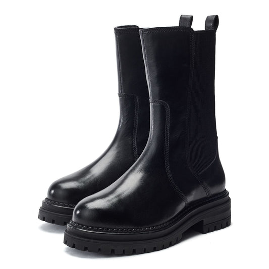 Oyari Black Leather Boots