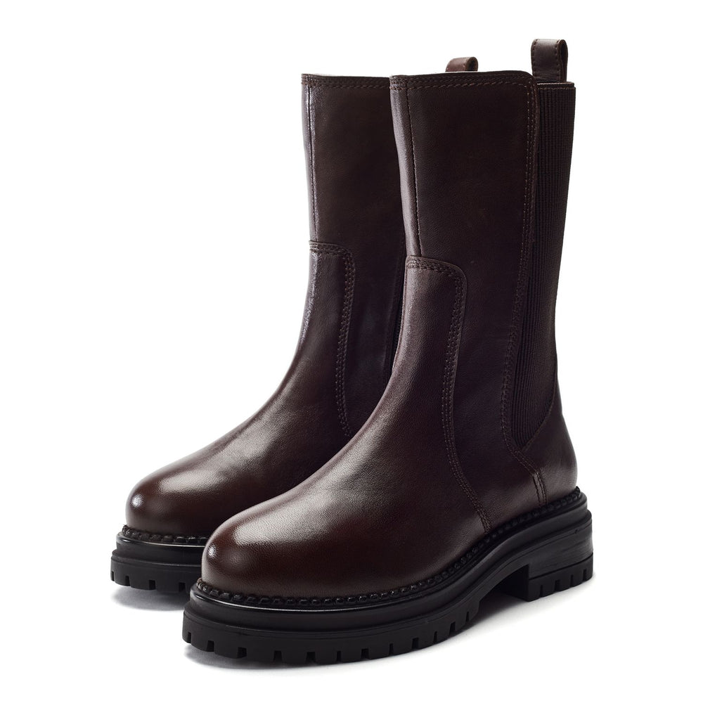 Oyari Dark Brown Leather Boots