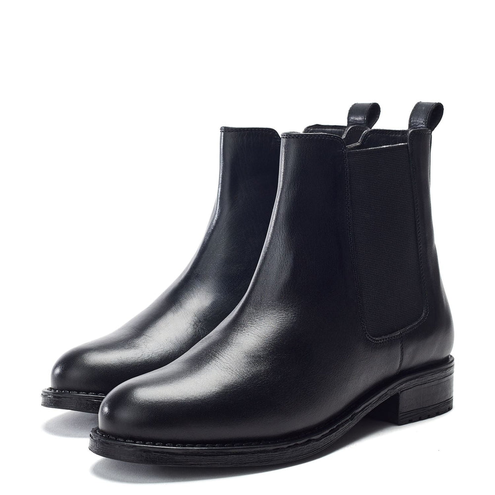 Oyuki Black Leather Boots