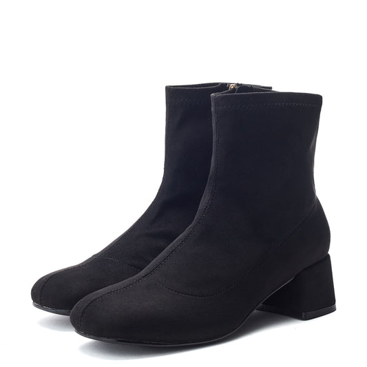 Ozzina Black Alcantara Alcantara Boots