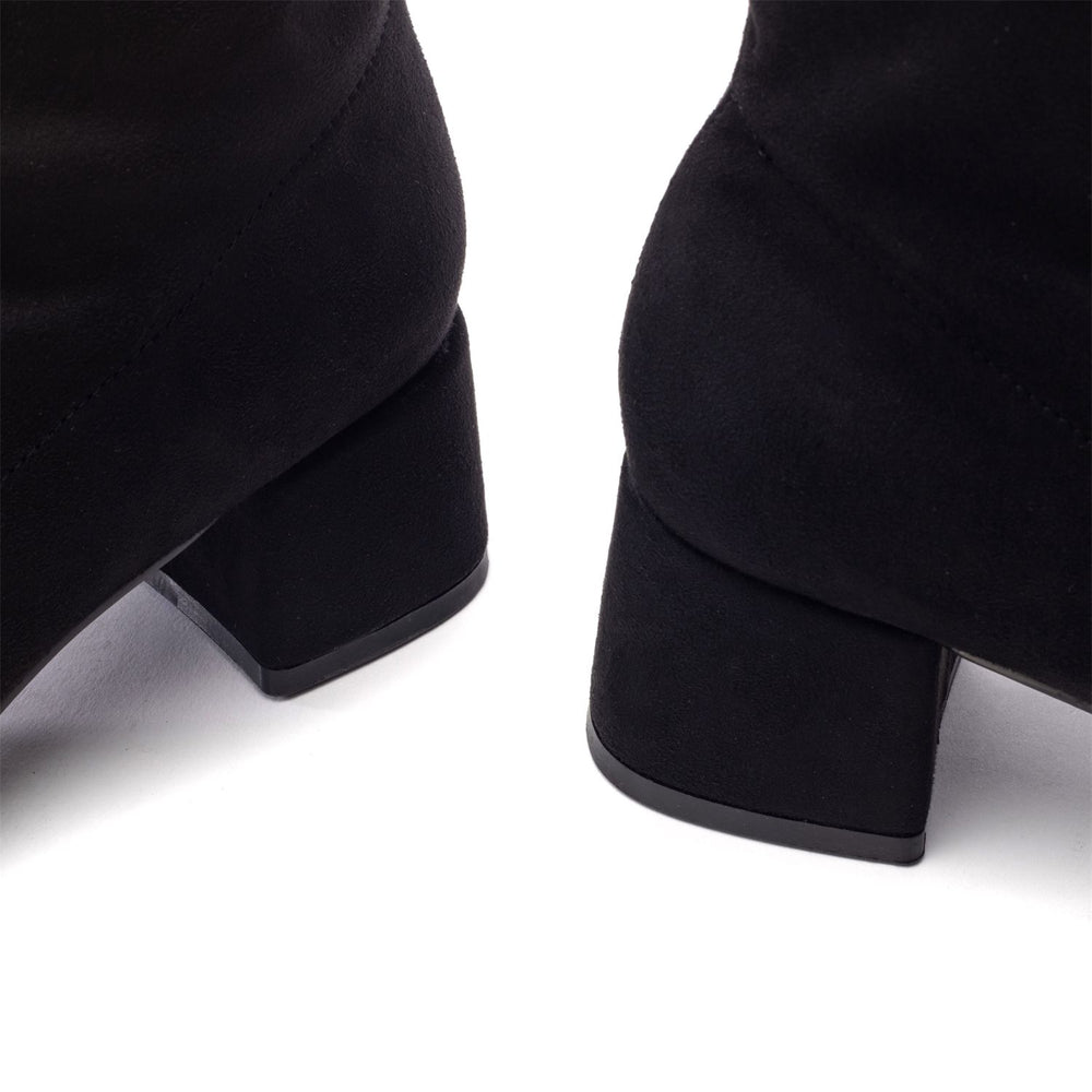 Ozzina Black Alcantara Alcantara Boots