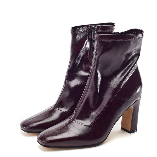 Padra Burgundy Patent Boots
