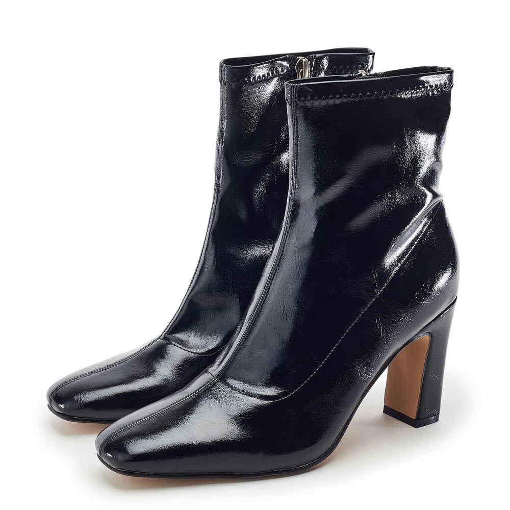 Padra Black Patent Boots
